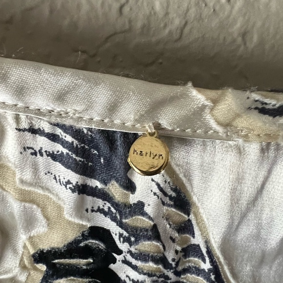 Harlyn Silk and Suede Print Oriental Bird Mini Dress - Picture 7 of 7